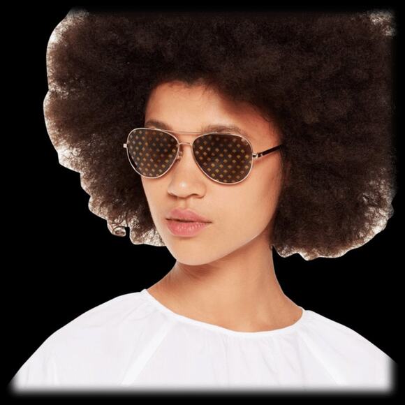 KATE SPADE PILOT SUNGLASSES 58 MM "AVALINE" WITH SPADE LOGO - Picture 6 of 6